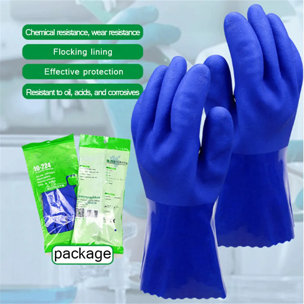 

Promotional Gloves Latex Gloves Protective Gauntlets Household Gloves For Alkali And Oil 1 Pair Isolate Pollution Outdoor Use