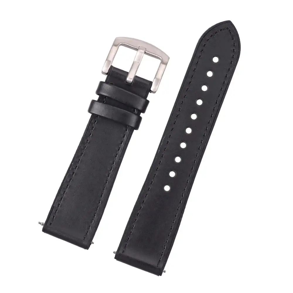 Новейший дизайн кожаный силиконовый ремешок для часов 22 мм с быстрым