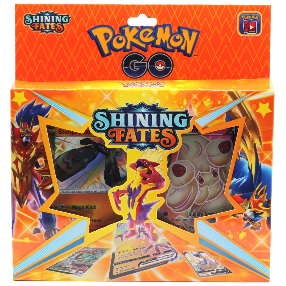 Новейшая модель 54 шт. Карты Покемон TCG: меч и щит Rebel clash усилитель коробка