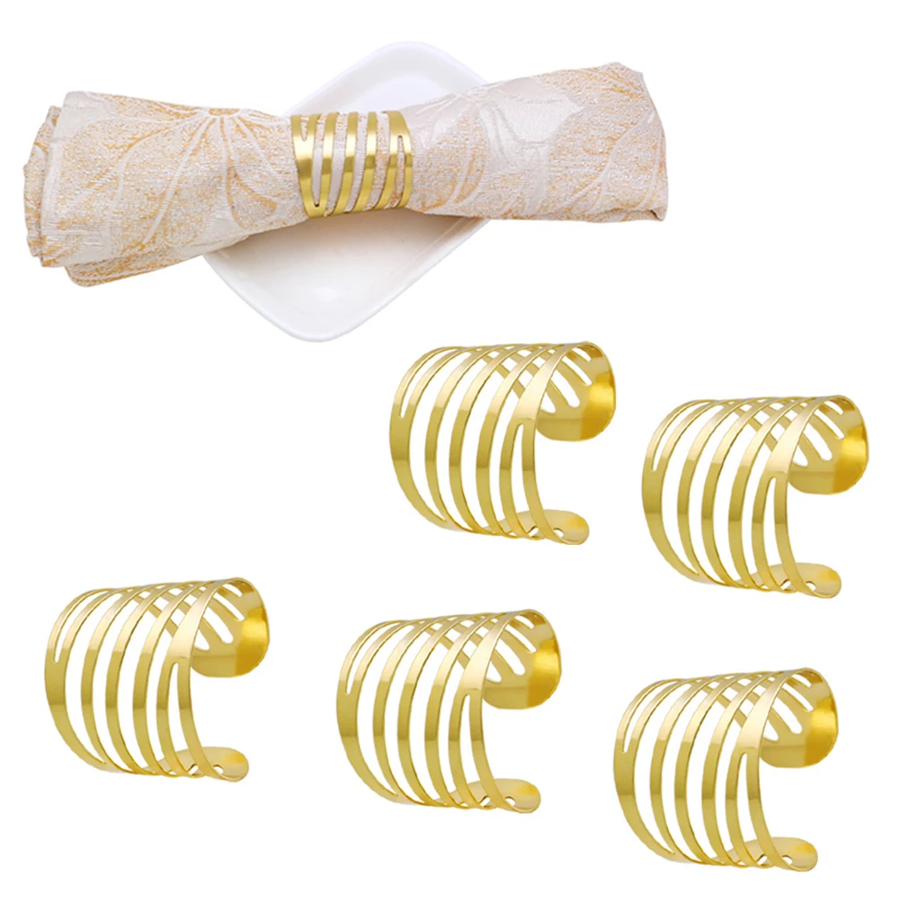 

12pcs Napkin Button Metal Sets Convoluted Hollow Napkin Buckle Napkin Ring Towel Buckle For Hotel Home Party Supplies tools