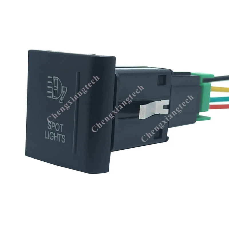 Синие светодиодные точечные светильники автомобильный кнопочный выключатель