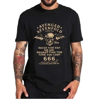 avenged sevenfold forever t shirt vintage 90s american heavy metal band classic mens tee tops seize the day or die