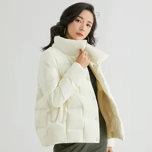 Пальто женское зимнее, на утином меху, черное, розовое