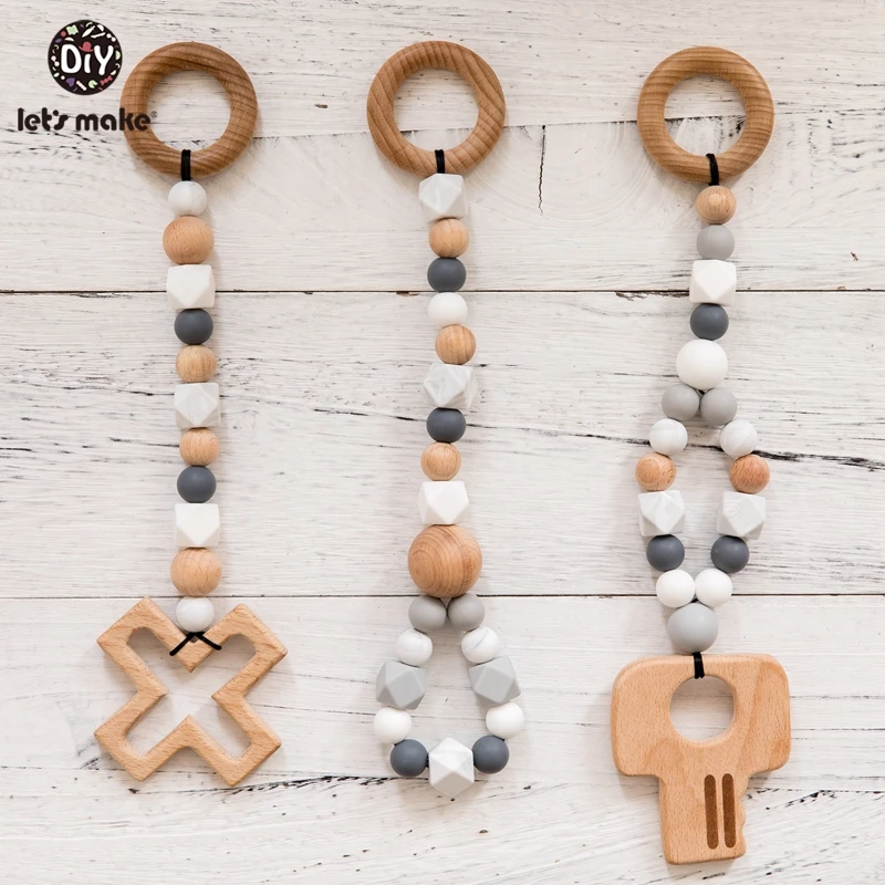 10 шт. деревянный Прорезыватель для зубов из натурального бука | Мать и ребенок