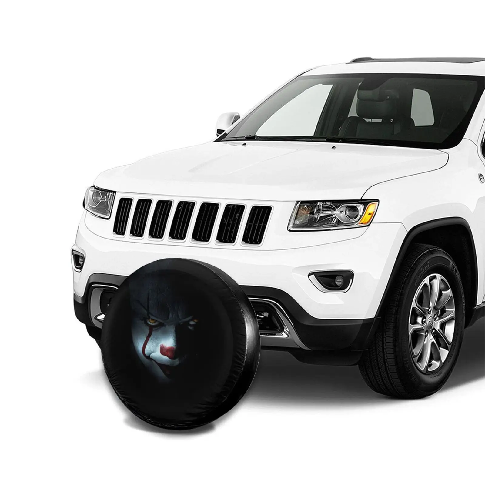

Scary Clown Design Cover for Spare Tire Car Accessories Products Wheel Cover Car Products