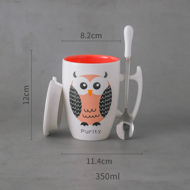 Цветная кофейная кружка в виде совы 350 мл новые подарки на день рождения кружки