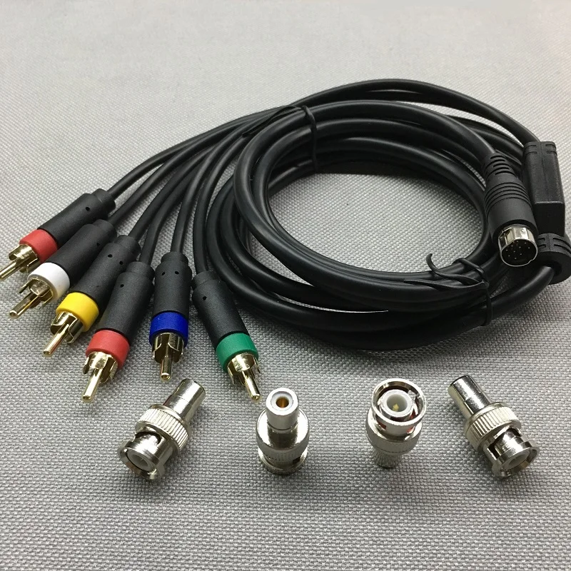 

For SEGA Saturn RGB/RGBS RCA Composite Cable For Sony PVM BVM NEC XM UPSCALER BNC Not Component