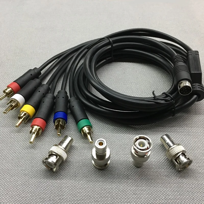 Композитный кабель для SEGA Saturn RGB/RGBS RCA Sony PVM BVM NEC XM UPSCALER BNC не компонент|Кабели| |