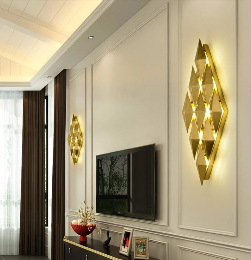 Modern LED wall lamp simple atmosphere wall decoration lamp aisle corridor lamp personality Nordic living room bedside bedroom w
