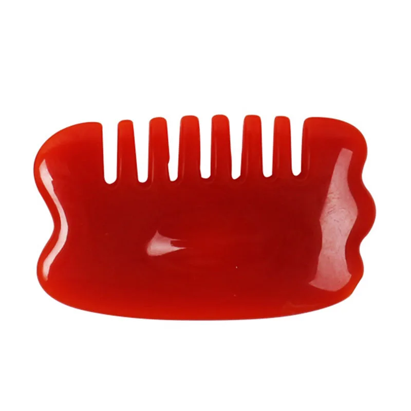 Агатовый красный гуаша доска массажный инструмент спа скребок для