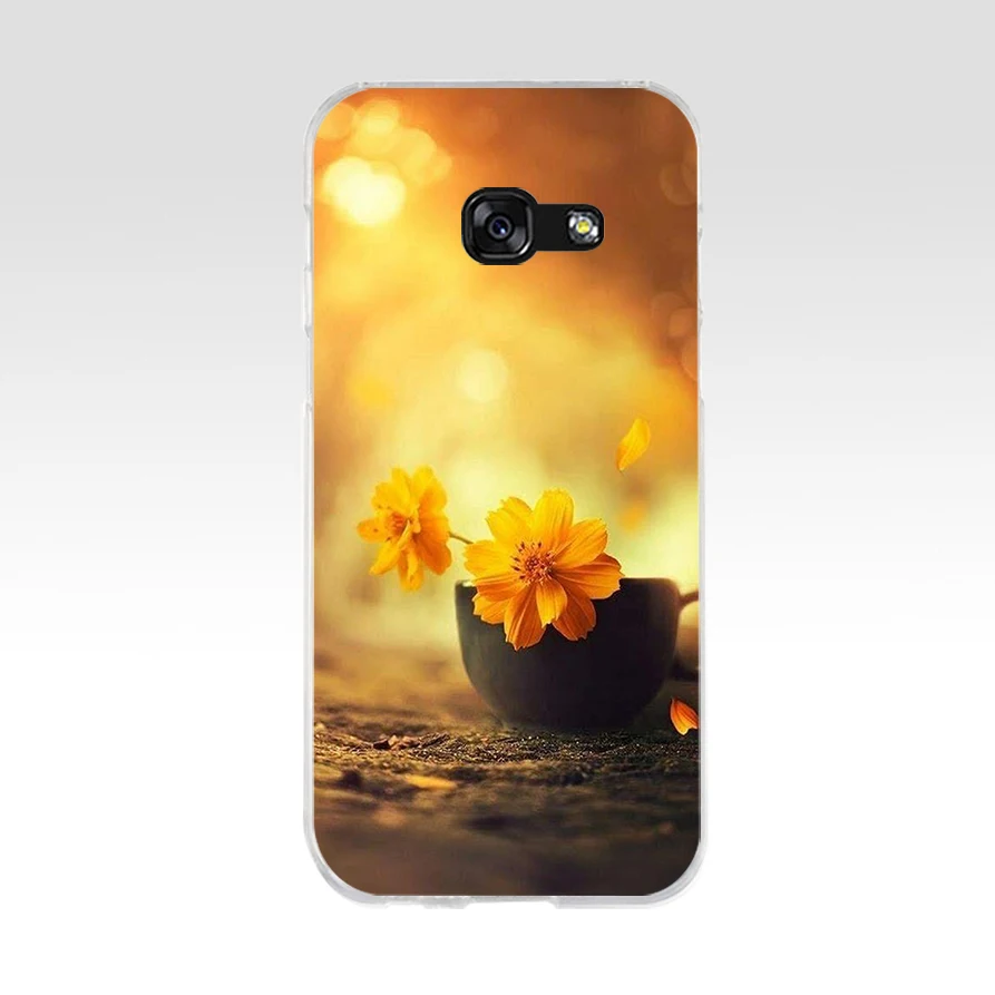 279FG Red Poppies cornflowers Soft Silicone Tpu Cover phone Case for Samsung a3 2016 a5 2017 a6 plus a7 a8 2018 s6 7 8 9 | Мобильные