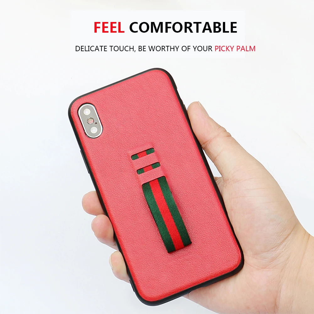 Защитный чехол из ПУ кожи для IPHONE деловая мягкая кольцевая лента специальный