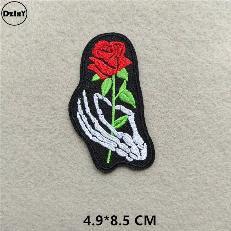 1-PCS-D-337 46 различных стилей на выбор) красные губы нашивки для одежды вышитые аппликации железные значки полосы наклейки на одежду - Цвет: 1-PCS-D-337