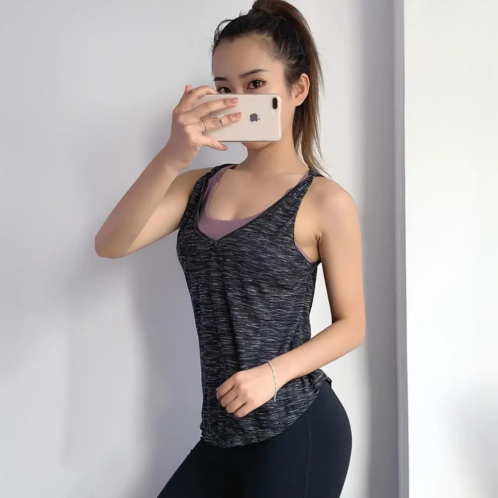 Быстросохнущая Сексуальная рубашка для тренажерного зала йоги мягкий