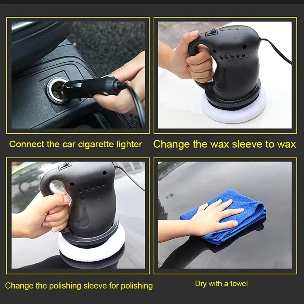 DC 12 В автомобильный полировщик электрический инструмент полировальная машина