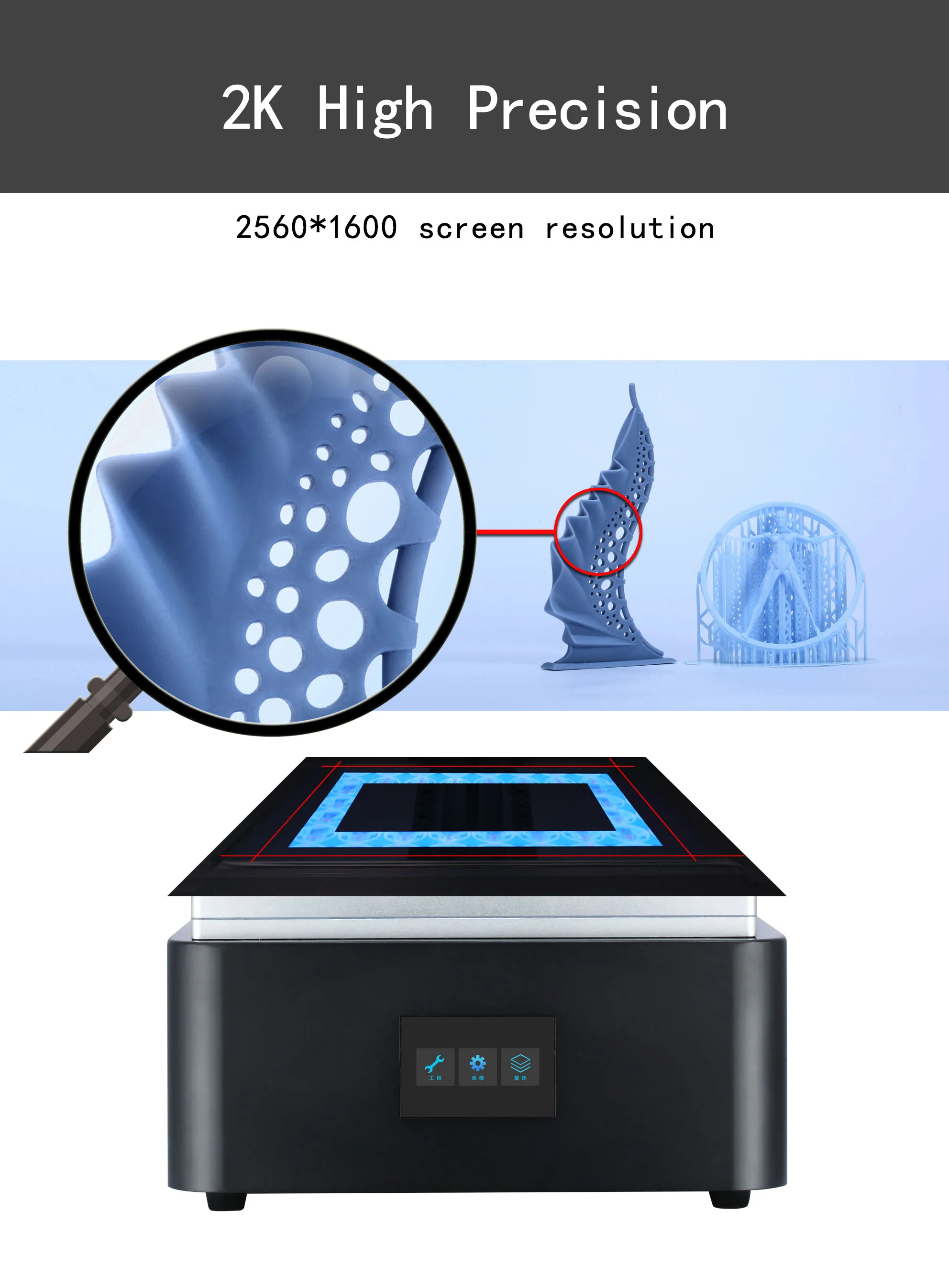 SLA/DLP 3d принтер размера плюс UV Принтер lcd 3d принтер офлайн печать Impresora 3d Drucker Impressora UV смола