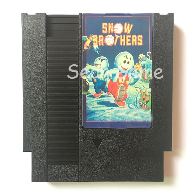 72-контактный игровой Картридж для 8-битной консоли Snow Brothers превосходного