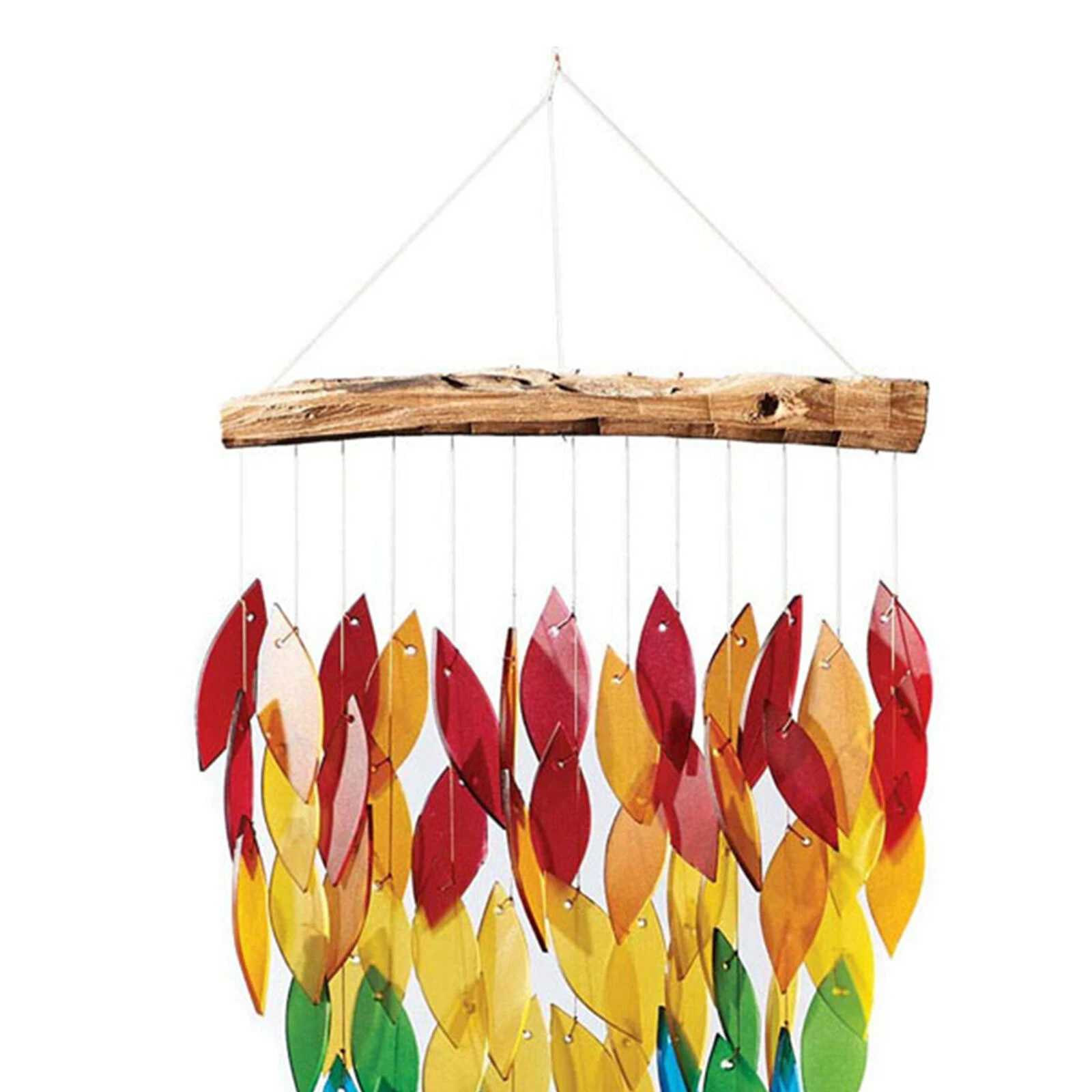 

Wind Chime, Colorful Leaf Hanging Ornament Decorative Pendants for Living Room Bedroom Office Garden