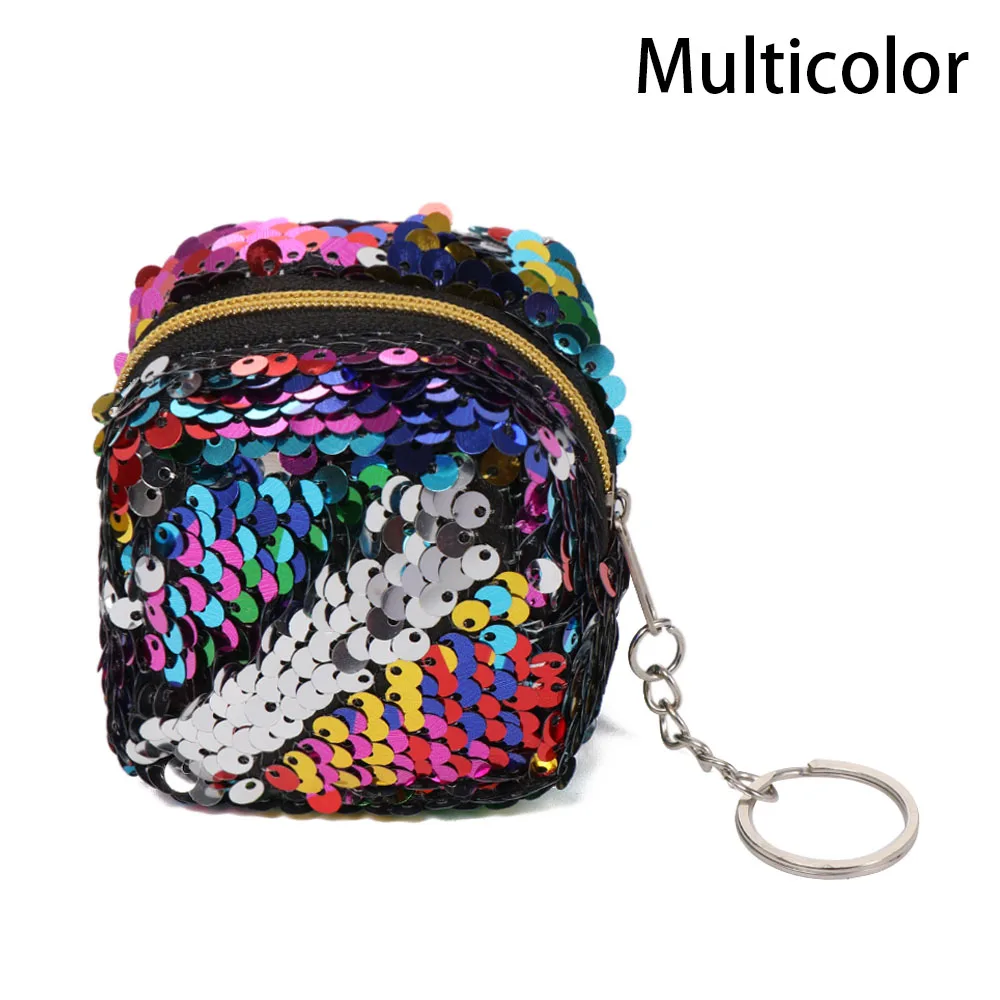 multicolor Женские мини портативные сумки с принтом Совы/единорога/фламинго, модный кошелек для монет, держатель для карт, кошелек, чехол для ключей, сумка для макияжа с героями мультфильмов - Цвет: multicolor