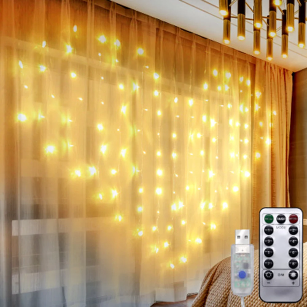 Гирлянда Рождественский светильник s уличный внутренний USB пульт дистанционного