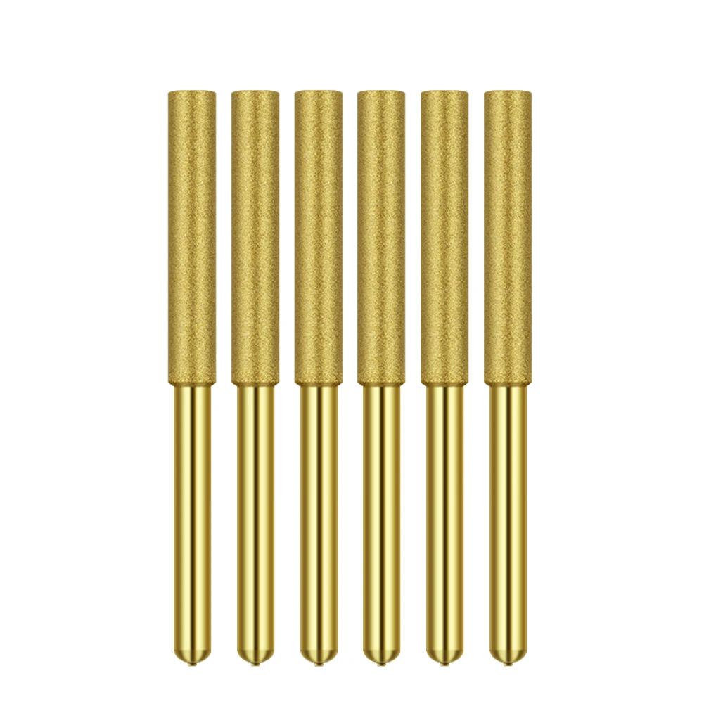 

6pcs Practical Rod Craftsman Polishing Chainsaw Sharpener Grinding Tools Titanium Plating Portable Stone File High Hardness Burr