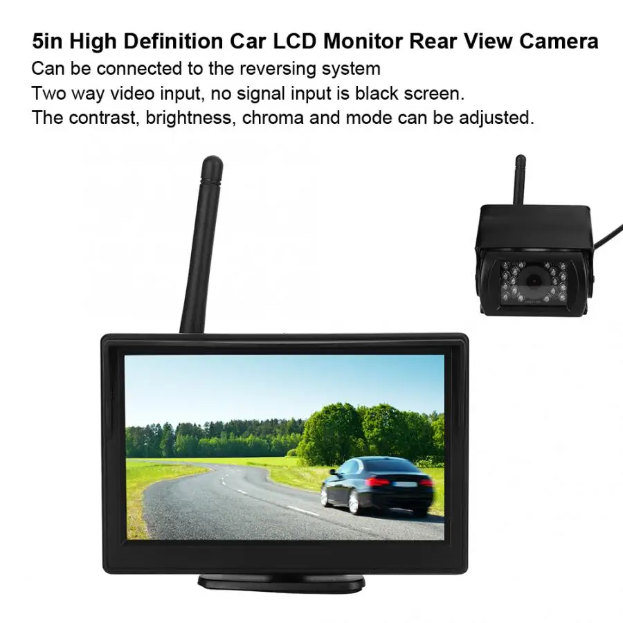 5-дюймовый автомобильный ЖК-монитор высокого разрешения камера заднего вида