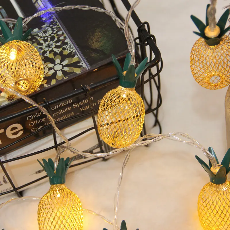 

10/20 LED Christmas Lights Pineapple String Lights Bedroom Decor Fairy Lights Cristmas Decoration 2022 украшения на новый год