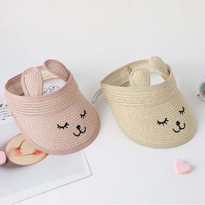 

Шляпа от солнца детская, складывающаяся, ручной работы, для девочек, Лето Соломенная пляжная шляпа