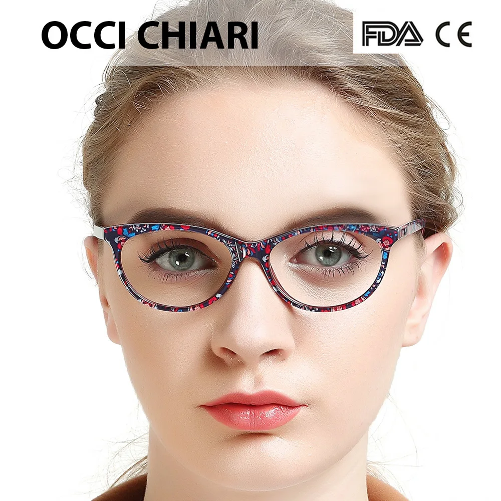 OCCI CHIARI ацетатная оправа для очков для женщин, оптические прозрачные линзы, весенние петли, оптические очки, оправа, Oculos, люнетты очки, BESSI