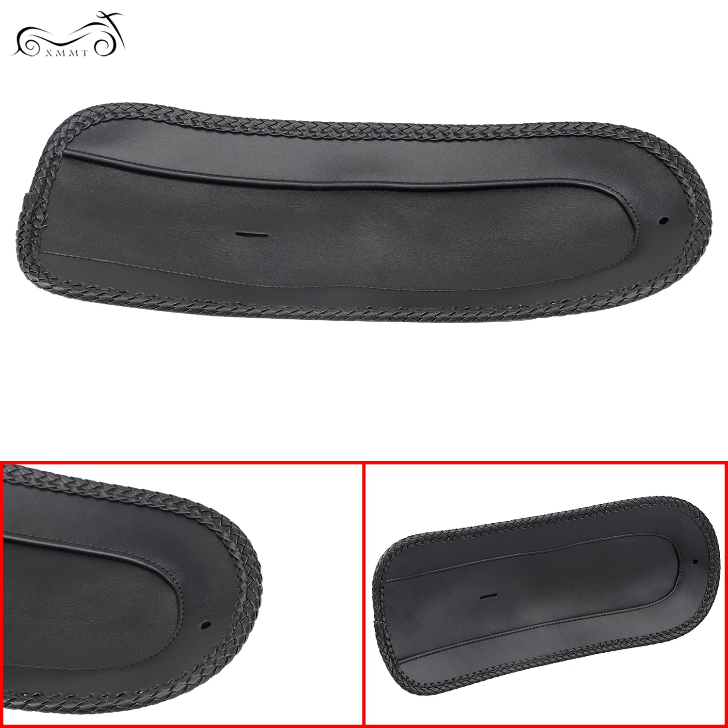 Черное быстрое заднее крыло нагрудник кожаное соло сиденье для Harley Dyna Super Glide