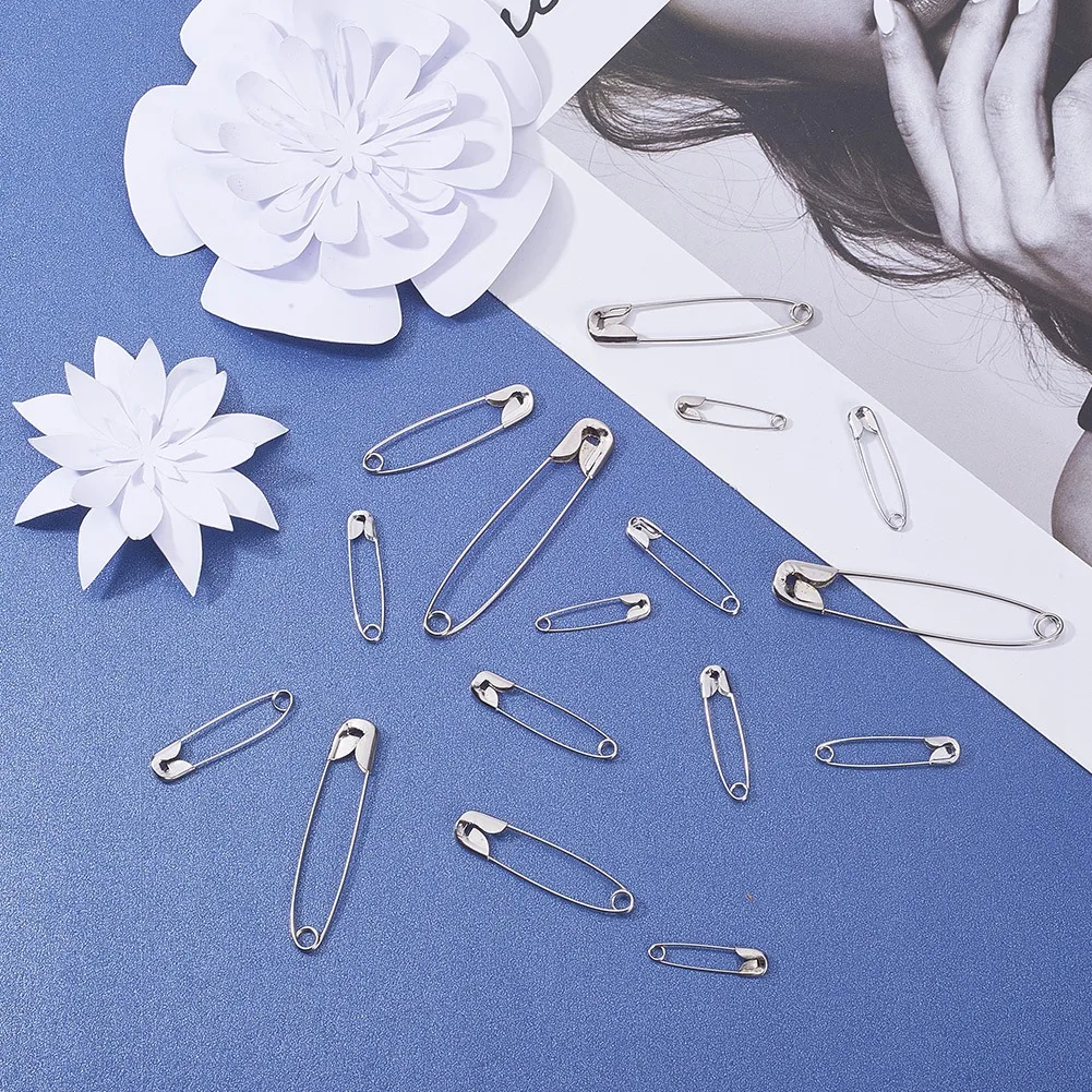 

1 Box Iron Safety Pins Brooch Pins Mixed Color Metal Needles for DIY Art Crafting Sewing Tool Jewelry Making Accessories