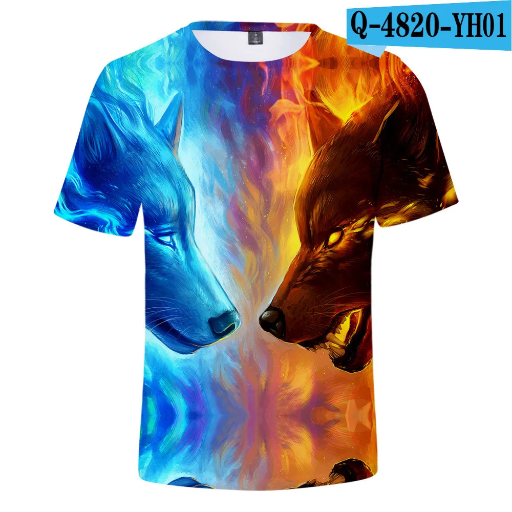 

Лидер продаж 2019, 3D футболка, футболка с 3D принтом волка, Мужская/женская футболка, Повседневная Яркая модная брендовая одежда в стиле хип-хоп