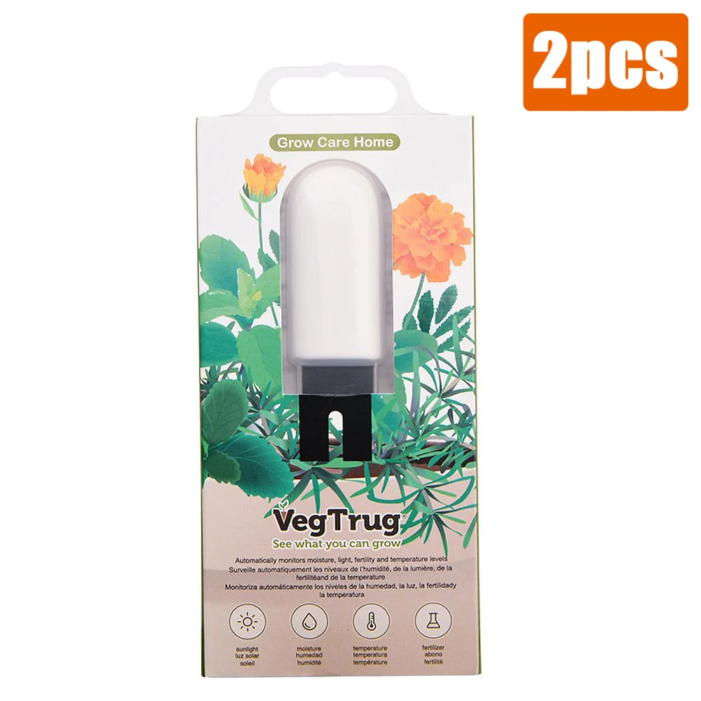 With Package 2pcs Xiaomi mi монитор для цветов и трав, уход за цветами, почвенный светильник для воды, Hu mi dity, измеритель температуры питательных веществ, умный тестер, датчик - Цвет: With Package 2pcs
