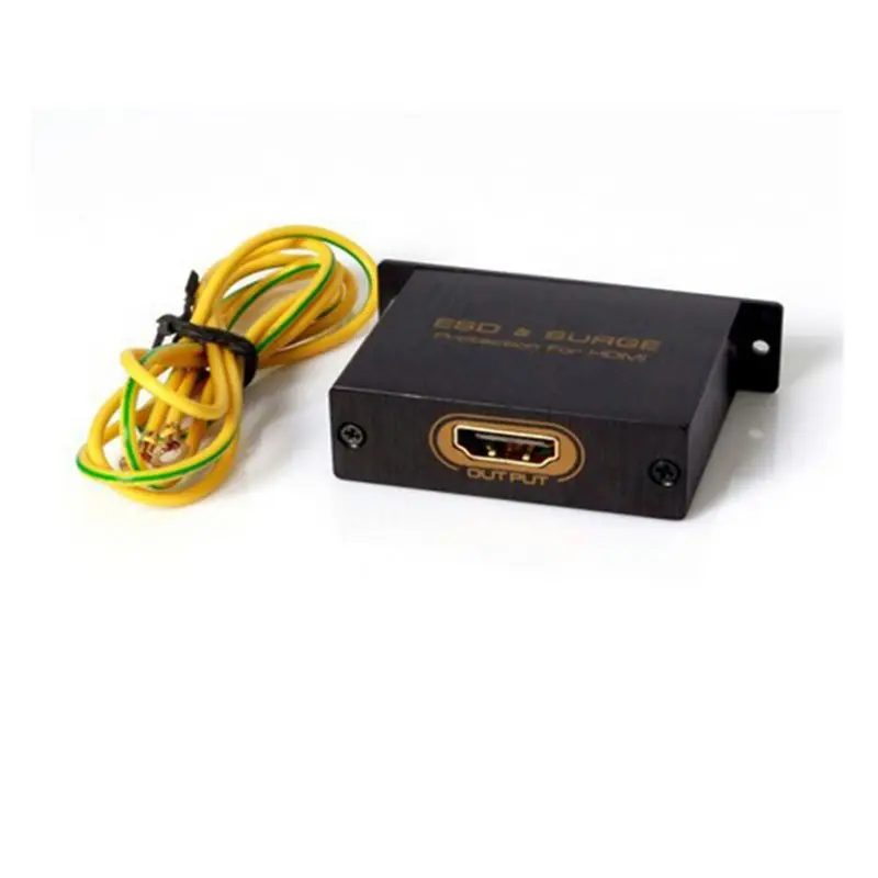 2020 Durable Black HDMI Surge Protector Protection Against ESD Power with Wire Accessories |