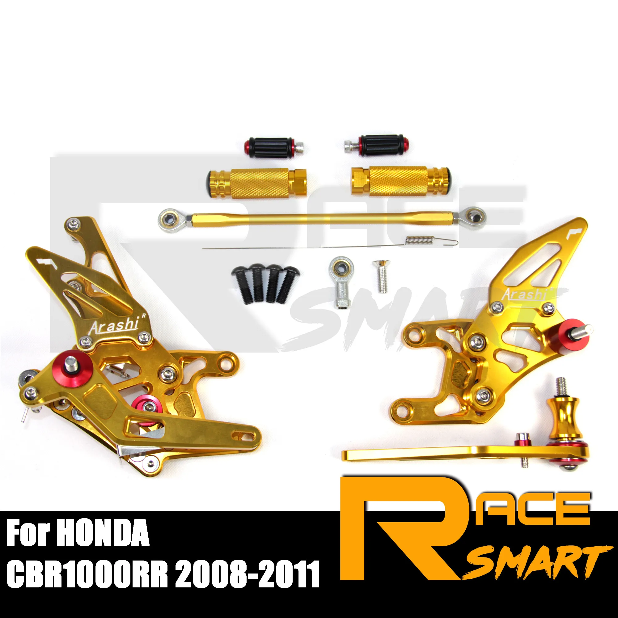 Для HONDA CBR 1000RR 2008 2011 Мотоцикл CNC регулируемый задний набор Подножки подножки