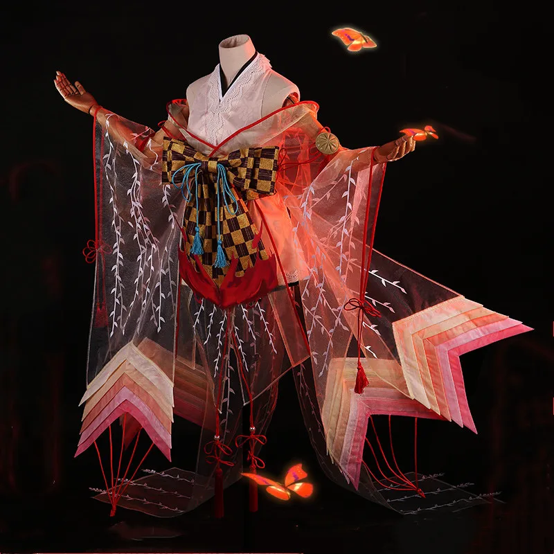 Женское кимоно Onmyoji SSR Shiranui Diver Ali карнавальный костюм костюмы на Хэллоуин для