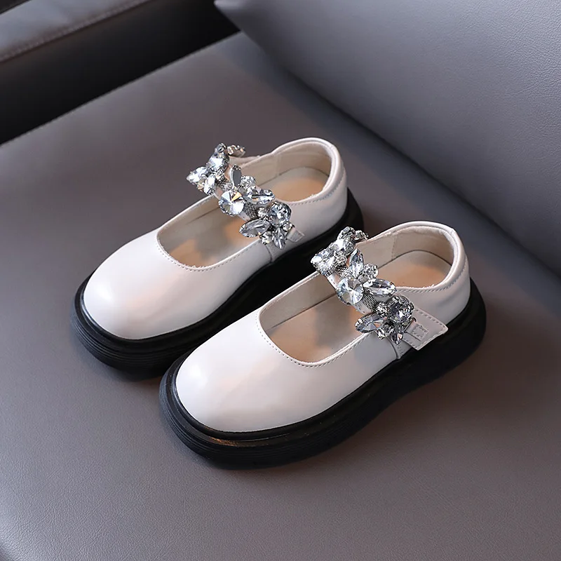 

Новые детские Платье черного цвета; Кожаные туфли для девочек Детская мода, для танцевального представления; Мокасины; Детское платье принц...