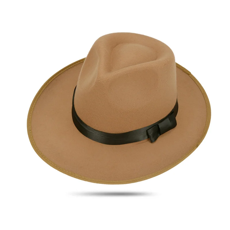 Шляпа Колокол для мужчин и женщин модная Панама из мягкого фетра в винтажном