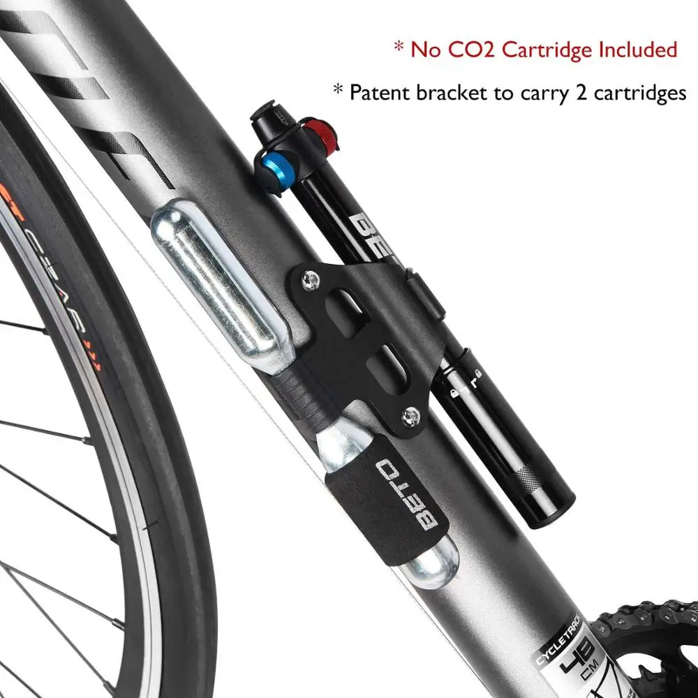 

Beto Co2 / manual bicycle pump Presta Schrader Adapter bicycle pump tire inflator bicycle pump mountain road mini bike inflator