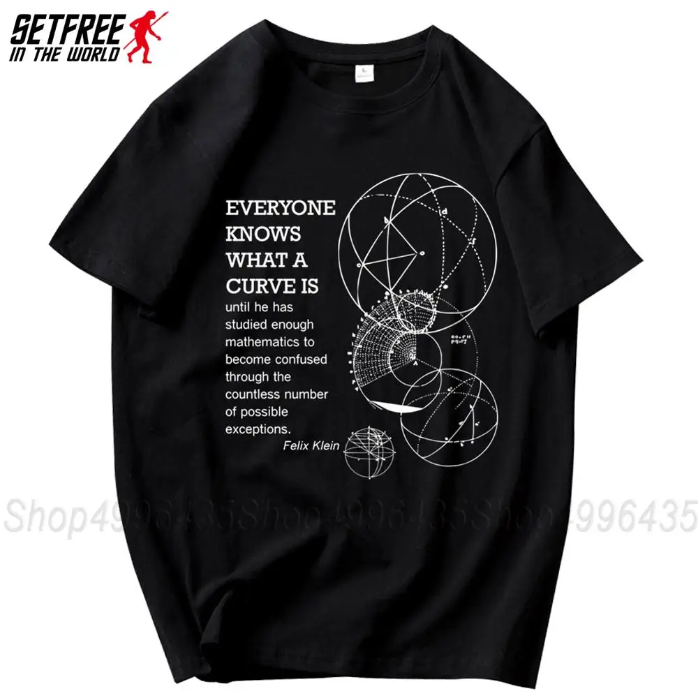 What A Curve Is Math Geometry Мужская футболка с винтажной графикой большой размер хлопковая