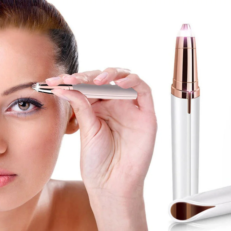 Best Electric Eyebrow Trimmer Makeup Painless Eye Brow Epilator Portable Facial Hair Remover Mini Shaver Razors Women Depilator | Красота и
