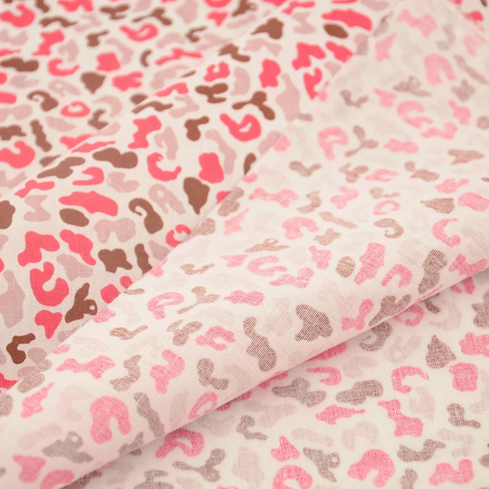 Саржевая ткань Teramila 100% хлопок с леопардовым принтом