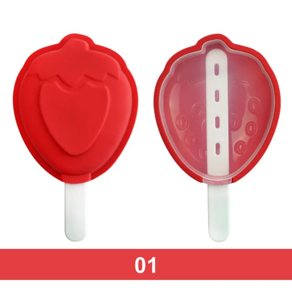 Формы для фруктового льда в виде клубники арбуза с палочками ананас