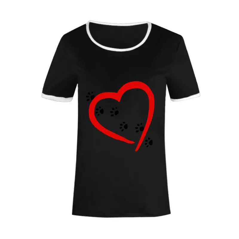 

Women Summer Short Sleeve T Shirts Tops Crew Neck Loose Casual Blouse Plus Size