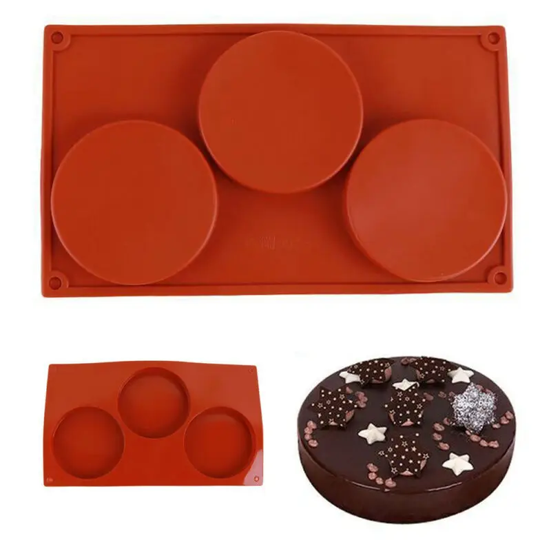 2020 новая силиконовая шоколадная форма 3 силикона дисковая для выпечки торта