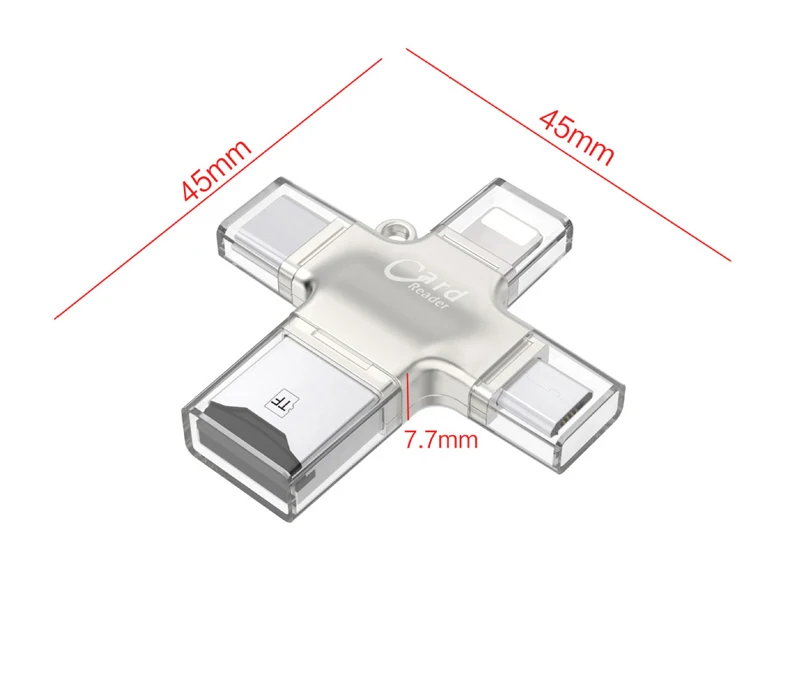 Металлический Micro SD кард ридер Microsd карта OTG адаптер для Iphone IOS Type C Android Phone PC TF 8/16/32/64/128G|otg card reader|card readermemory adapter