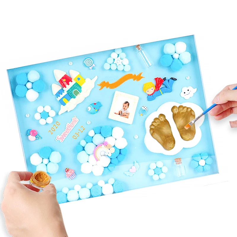 Комплект для новорожденных с принтом в виде руки подарок девочек и мальчиков