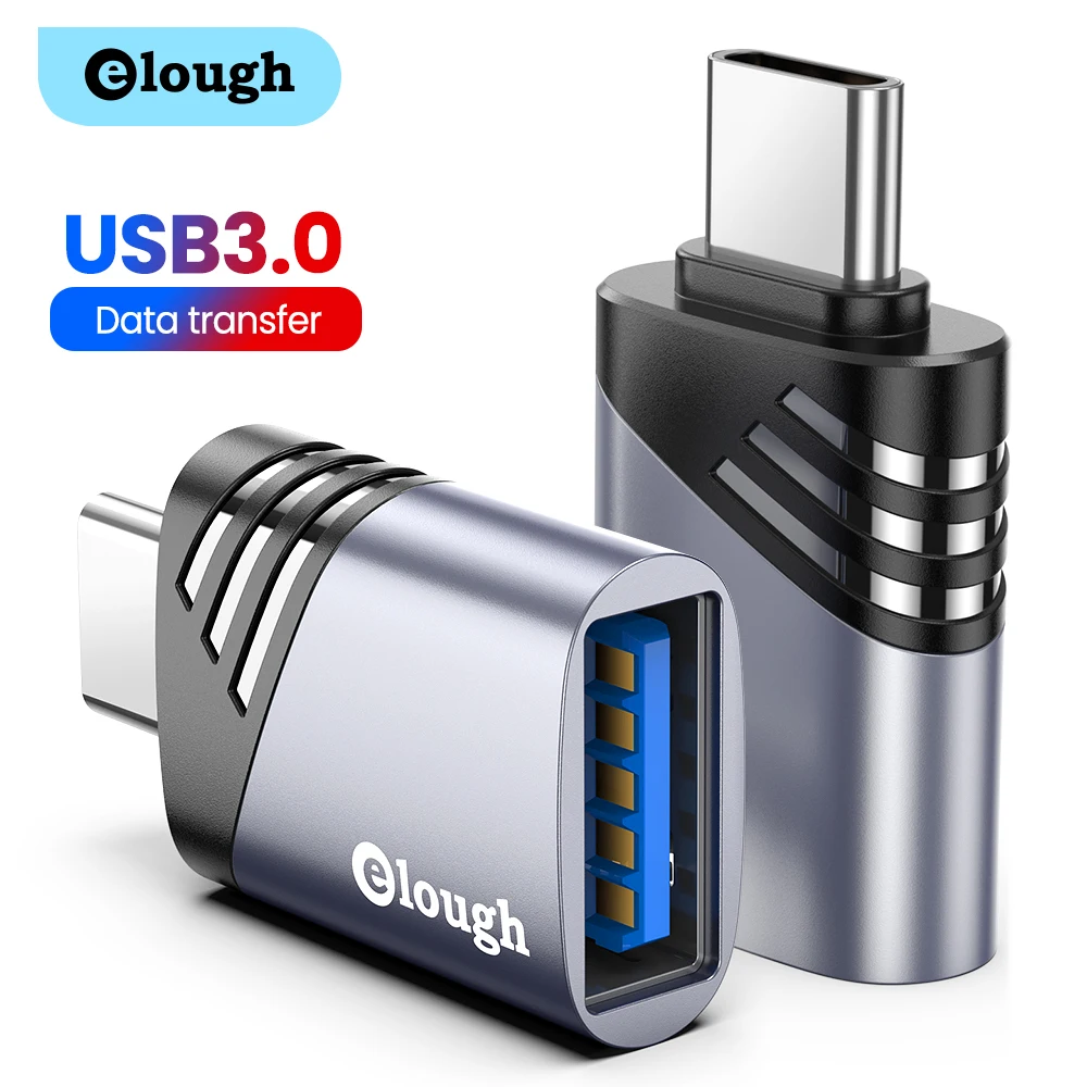 Elough USB To USB Type C OTG Adapter USB C Male to Micro USB 2.0 3.0 Converter For Mackbook Pro Samsung USB-C OTG Connector