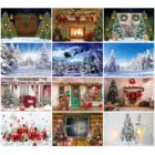 Новогодние рождественские баннеры NeoBack, декоративные фоны для фотосъемки, фотофоны для вечерние, декор для детского рождественского камина