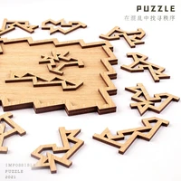 unpatterned super brain burning high difficulty ten difficulty childrens wooden jigsaw puzzle adult irregular wooden puzzle